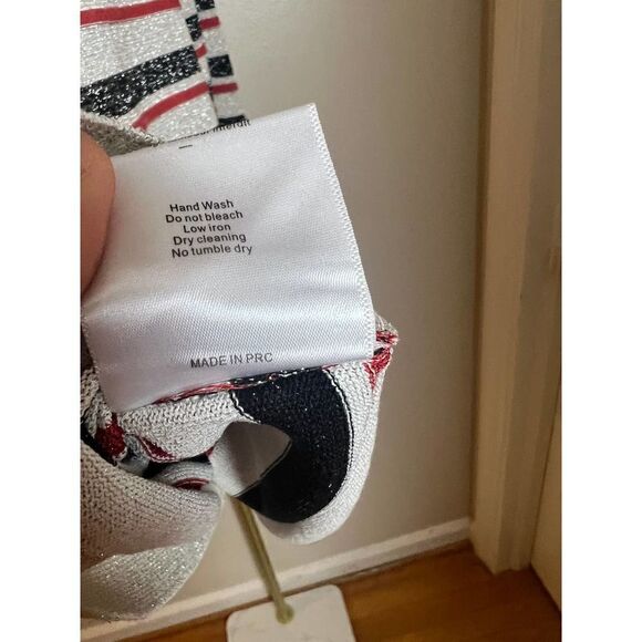 Chloe Stora Striped Sparkle Sweater Sz. 2 (US M) - Picture 9 of 10